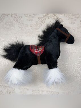 Busch Gardens Horse Plush with Red Plaid Saddle 2016